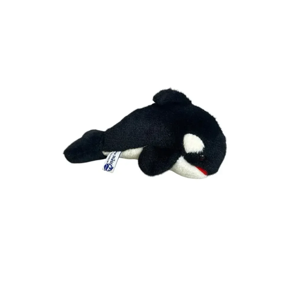 Vintage Sea World Orca Killer Whale Plush Stuffed Animal Toy 14